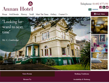 Tablet Screenshot of annanhotel.co.uk